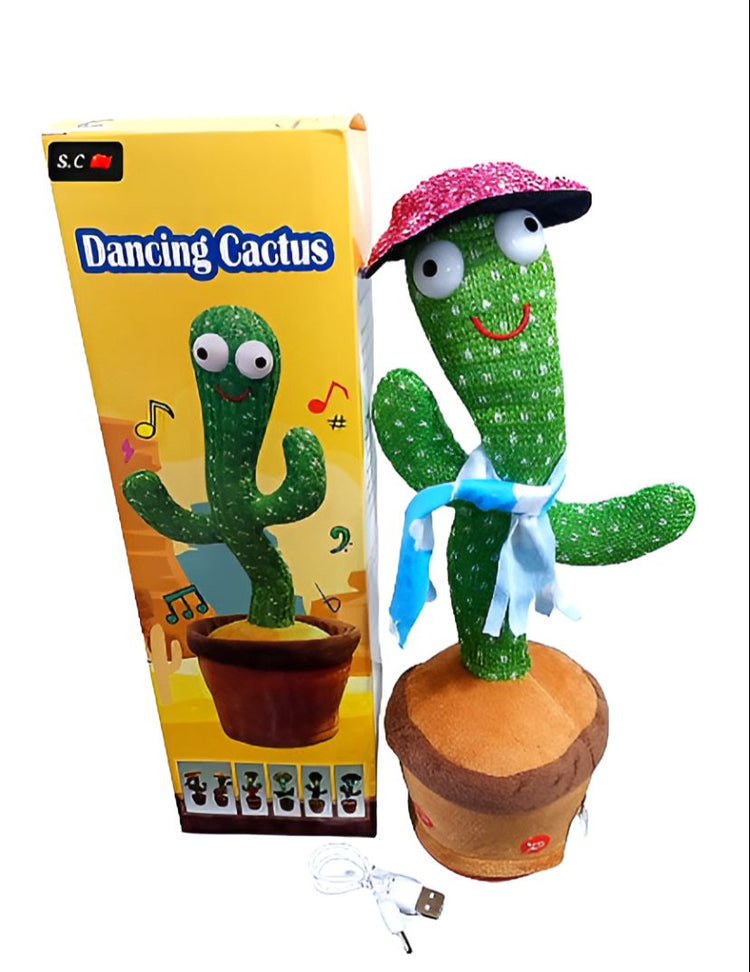 Dancing Cactus Toy With Hat (rechargeable) (with Box)